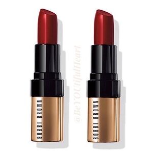 Bobbi Brown Luxe Lip Color Duo in Red Velvet, Deluxe Travel Size 2 x 2.5 g